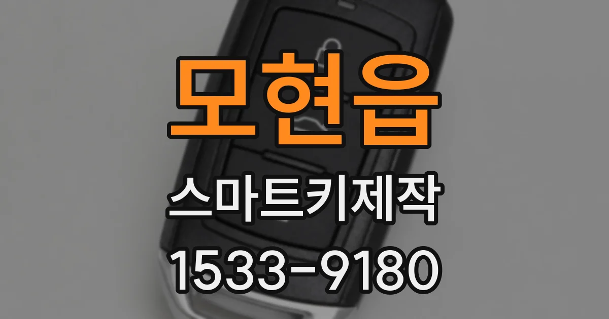 모현읍 스마트키제작