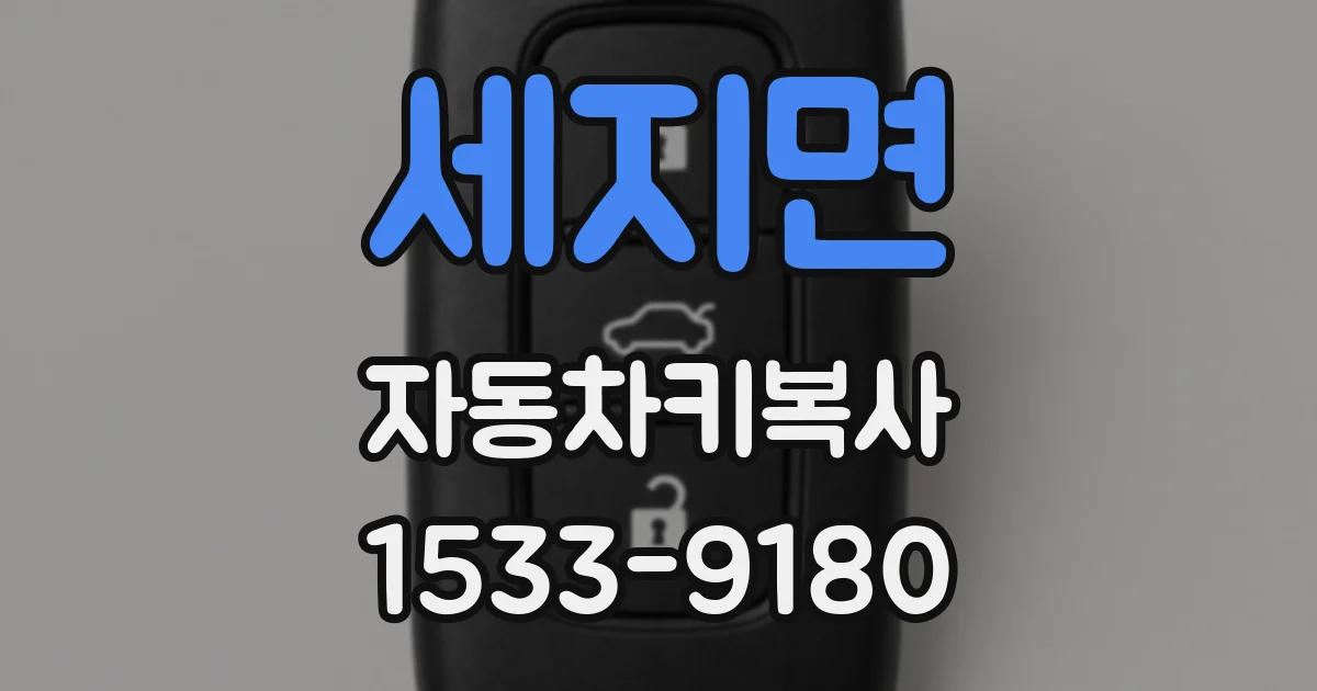 세지면 자동차키복사