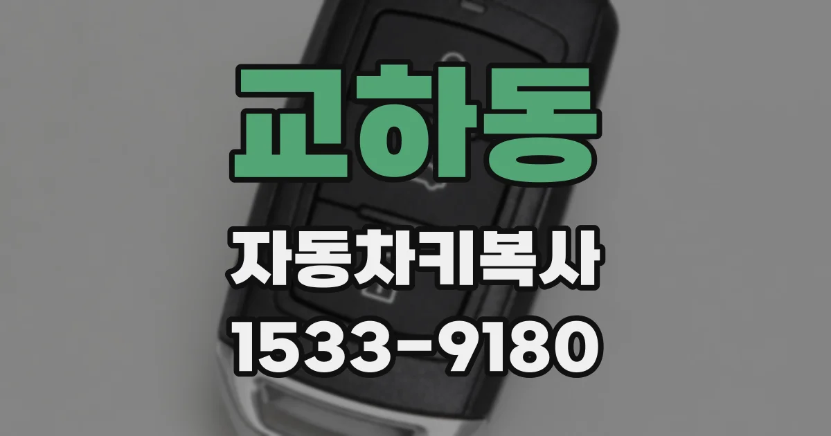 교하동 자동차키복사