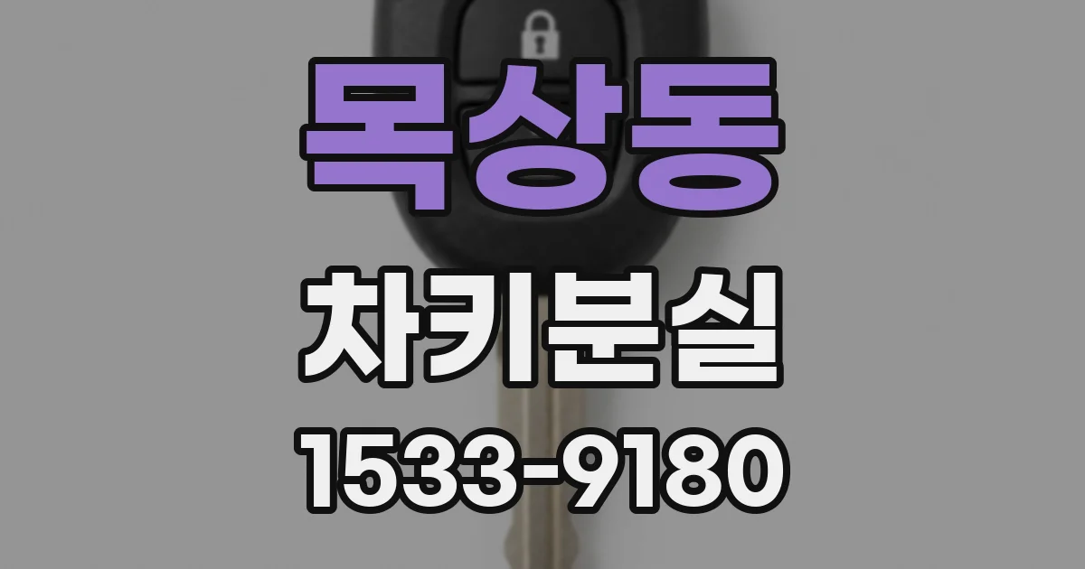 목상동 차키분실