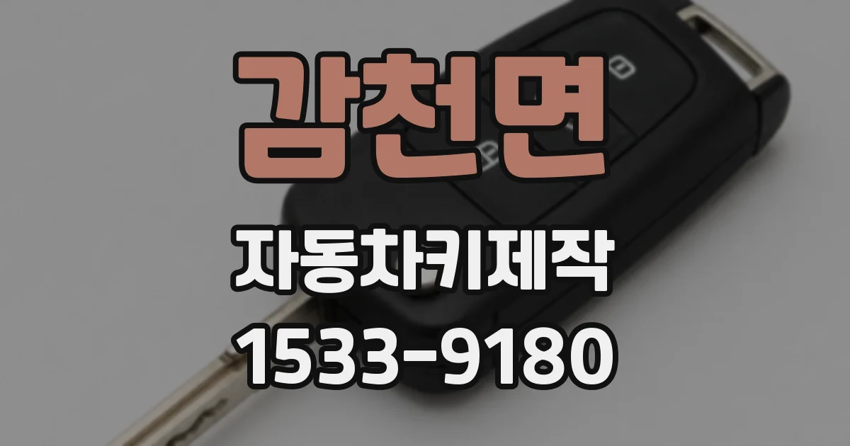 감천면 자동차키제작