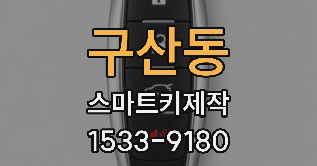 구산동 스마트키제작
