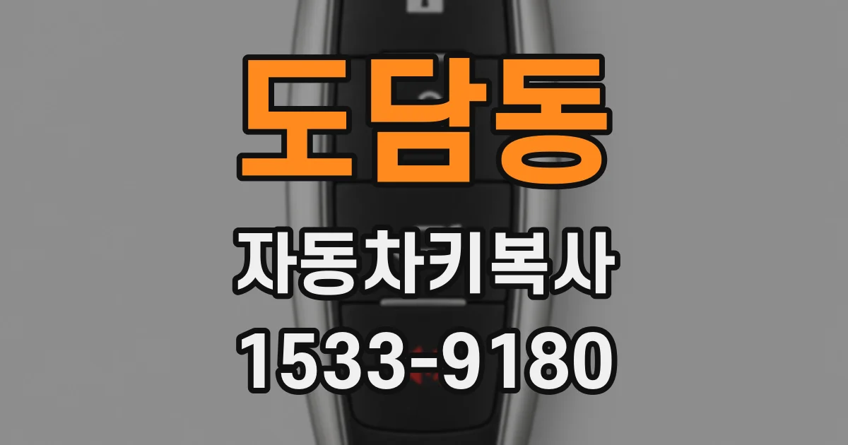 도담동 자동차키복사