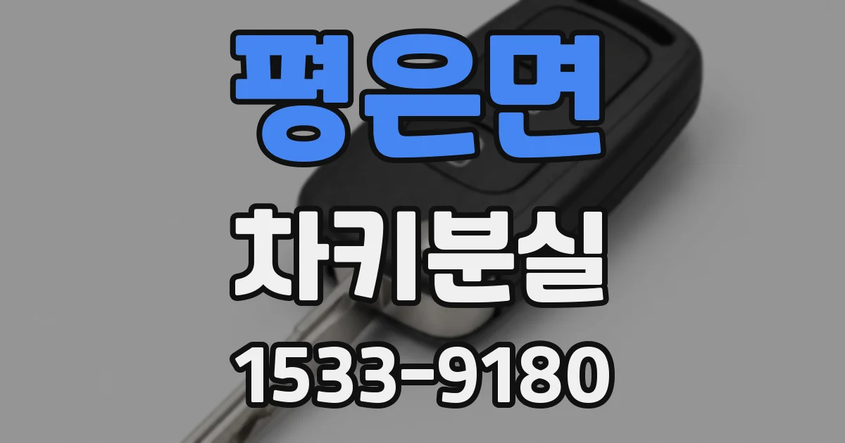 평은면 차키분실