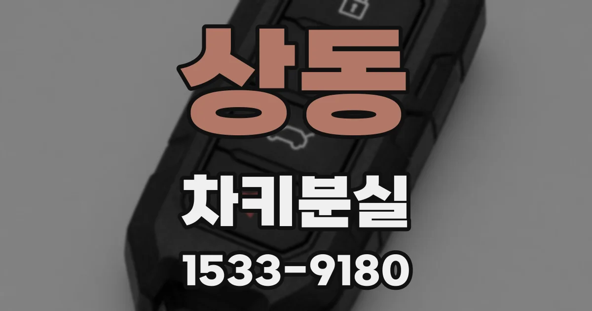 상동 차키분실