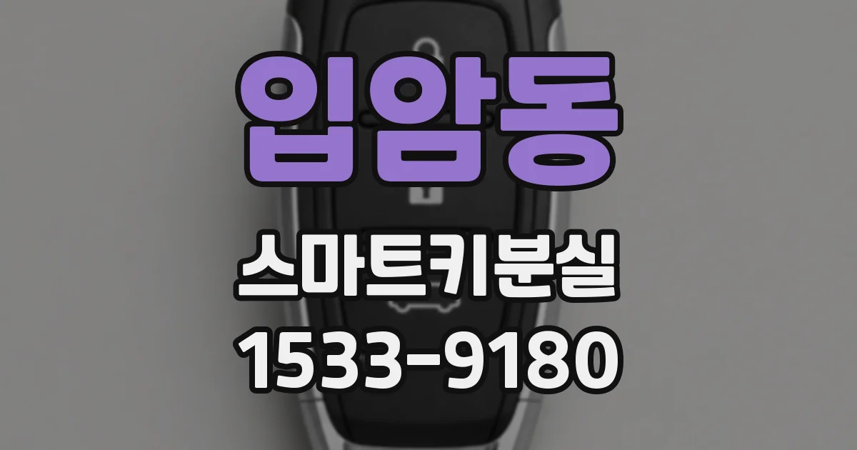 입암동 스마트키분실