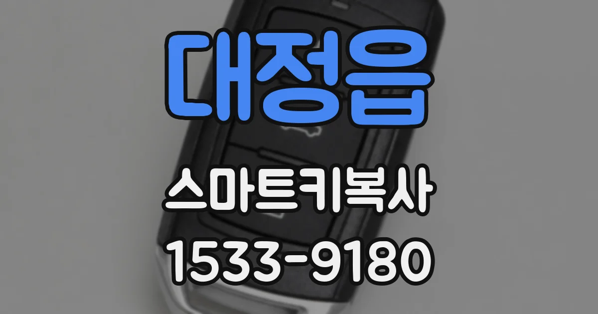 대정읍 스마트키복사