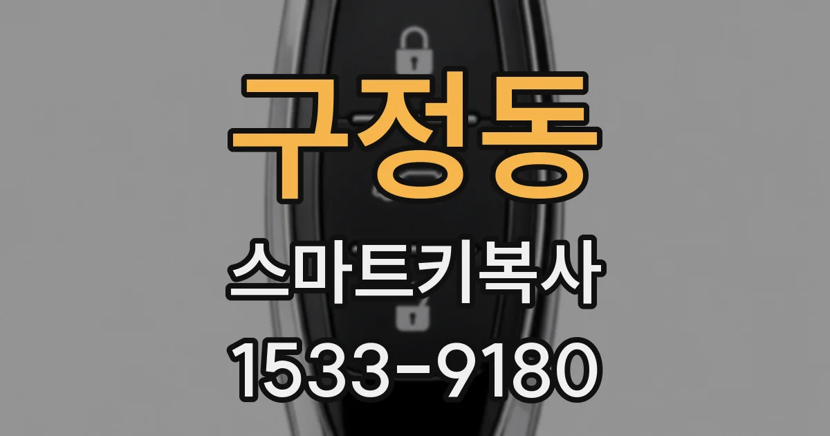 구정동 스마트키복사