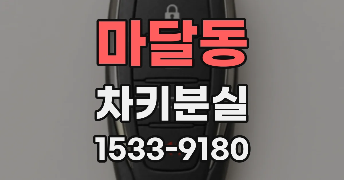 마달동 차키분실