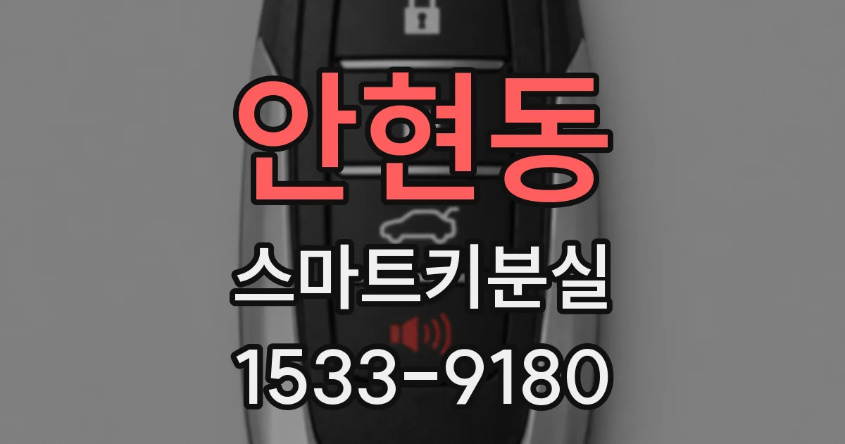 안현동 스마트키분실