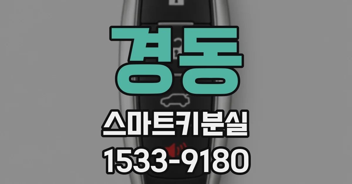 경동 스마트키분실