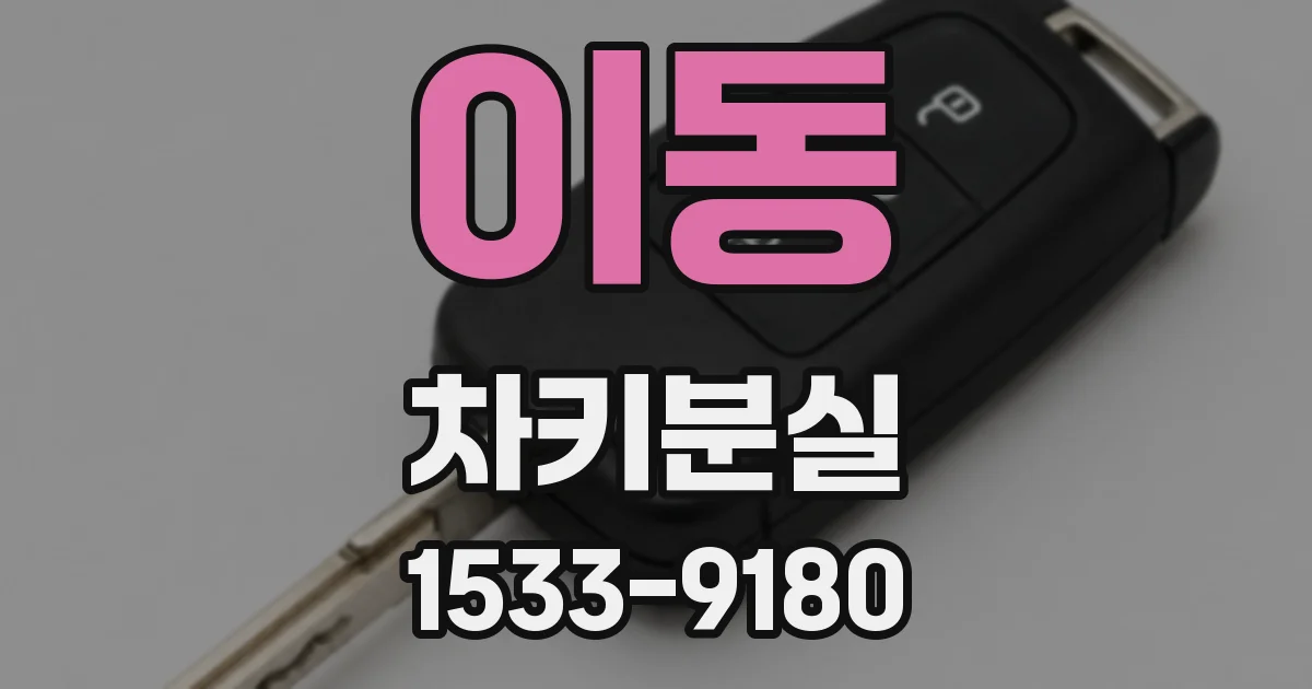 이동 차키분실