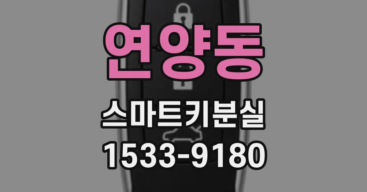 연양동 스마트키분실