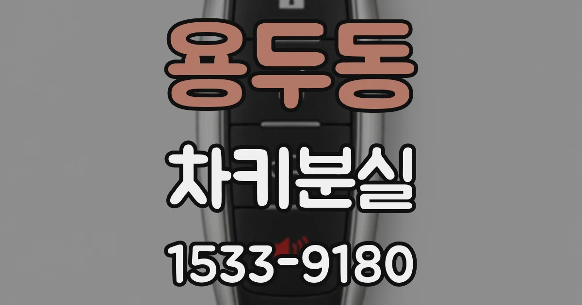 용두동 차키분실