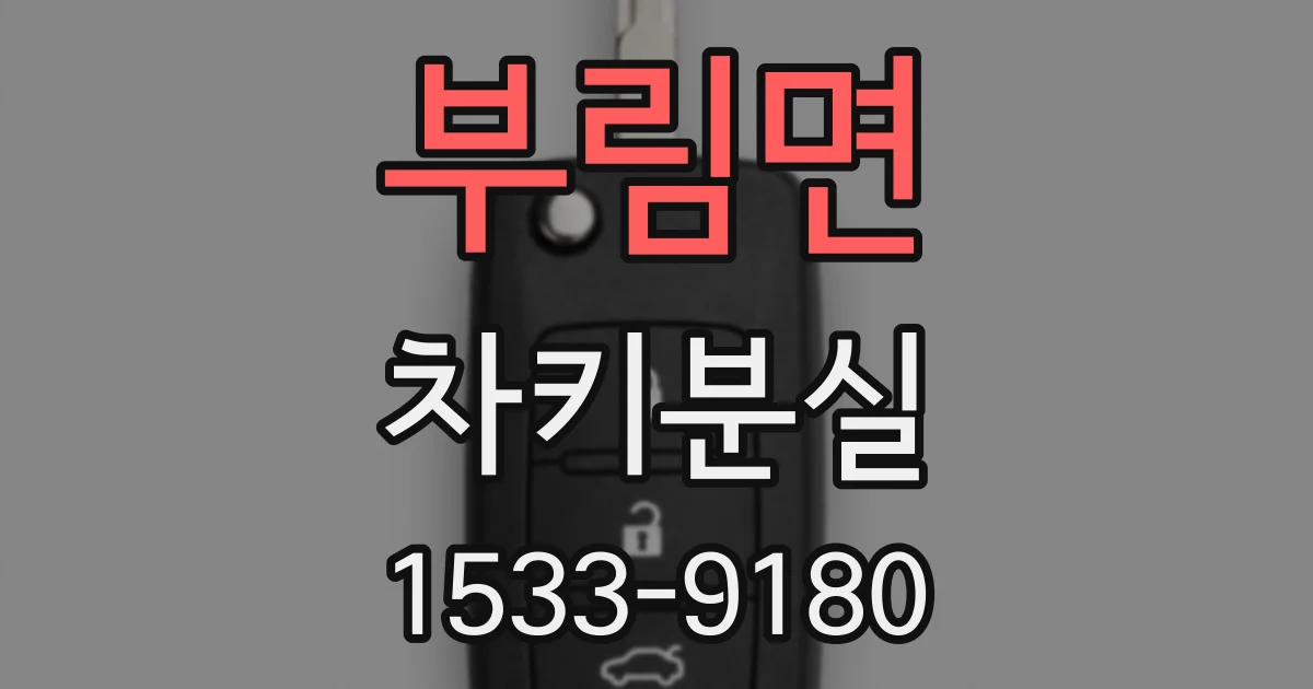 부림면 차키분실
