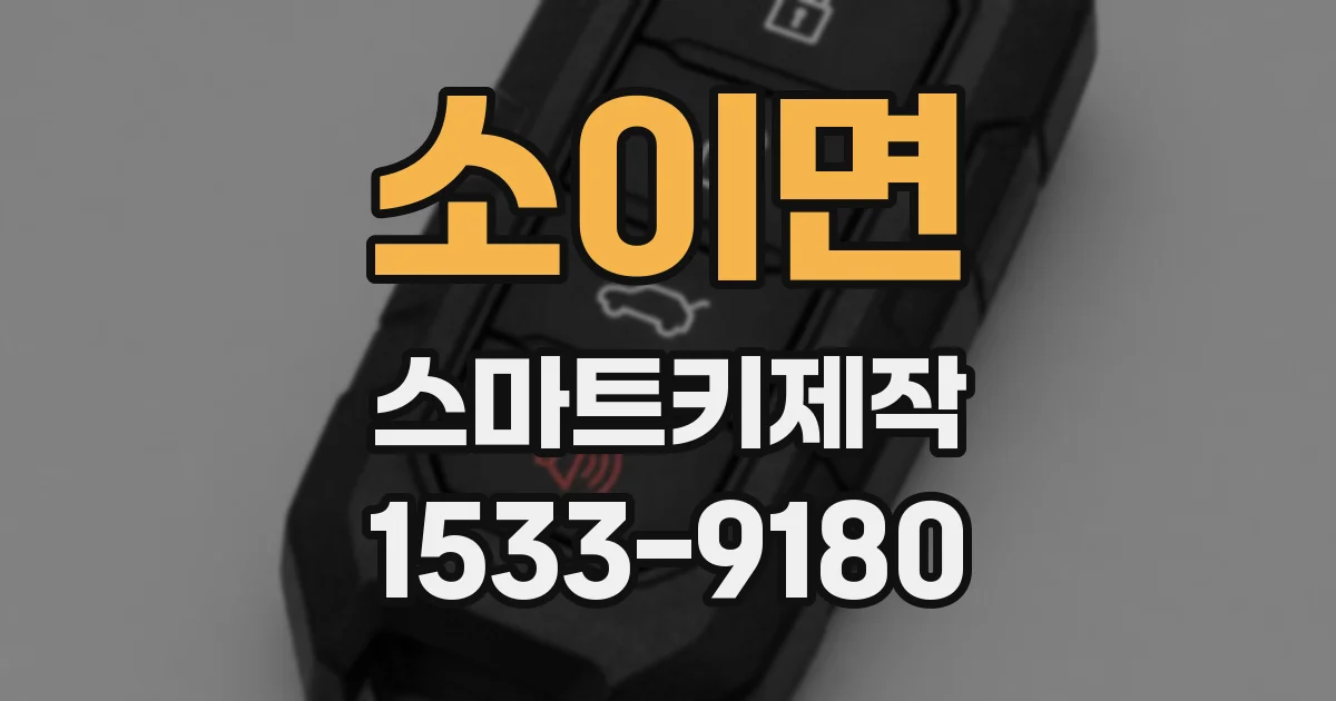 소이면 스마트키제작