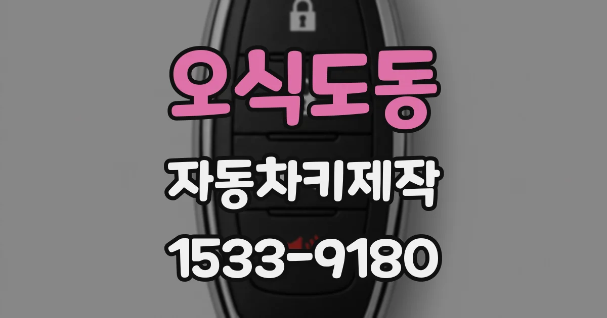 오식도동 자동차키제작