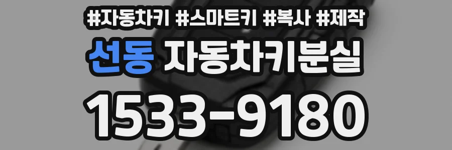 선동 자동차키분실