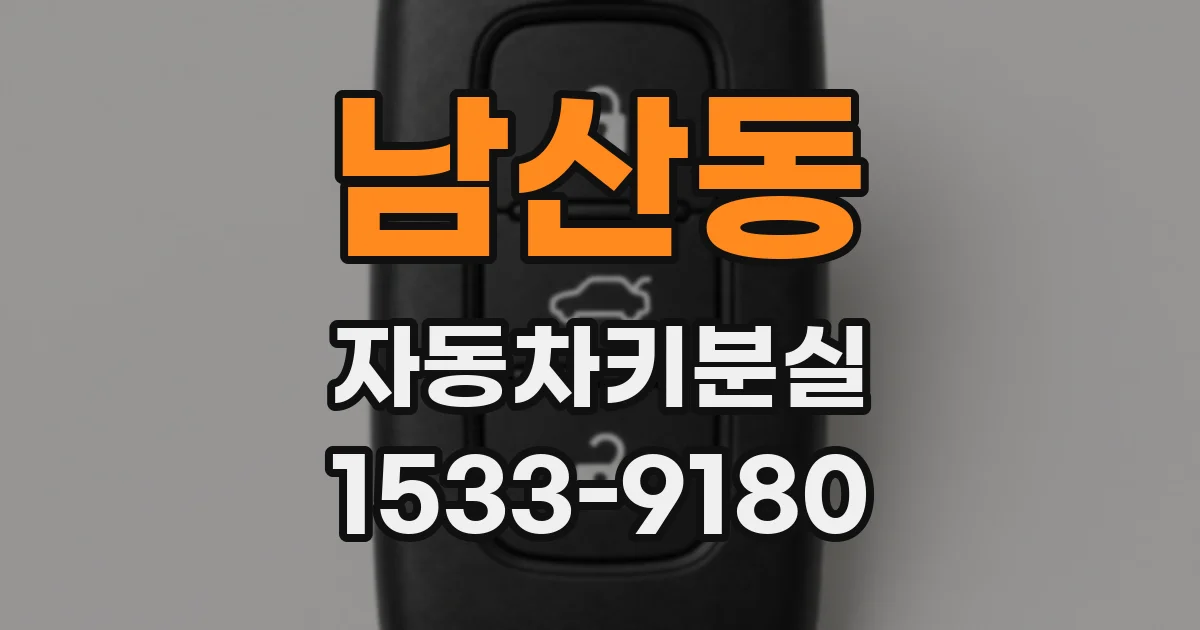 남산동 자동차키분실