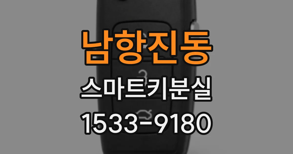 남항진동 스마트키분실