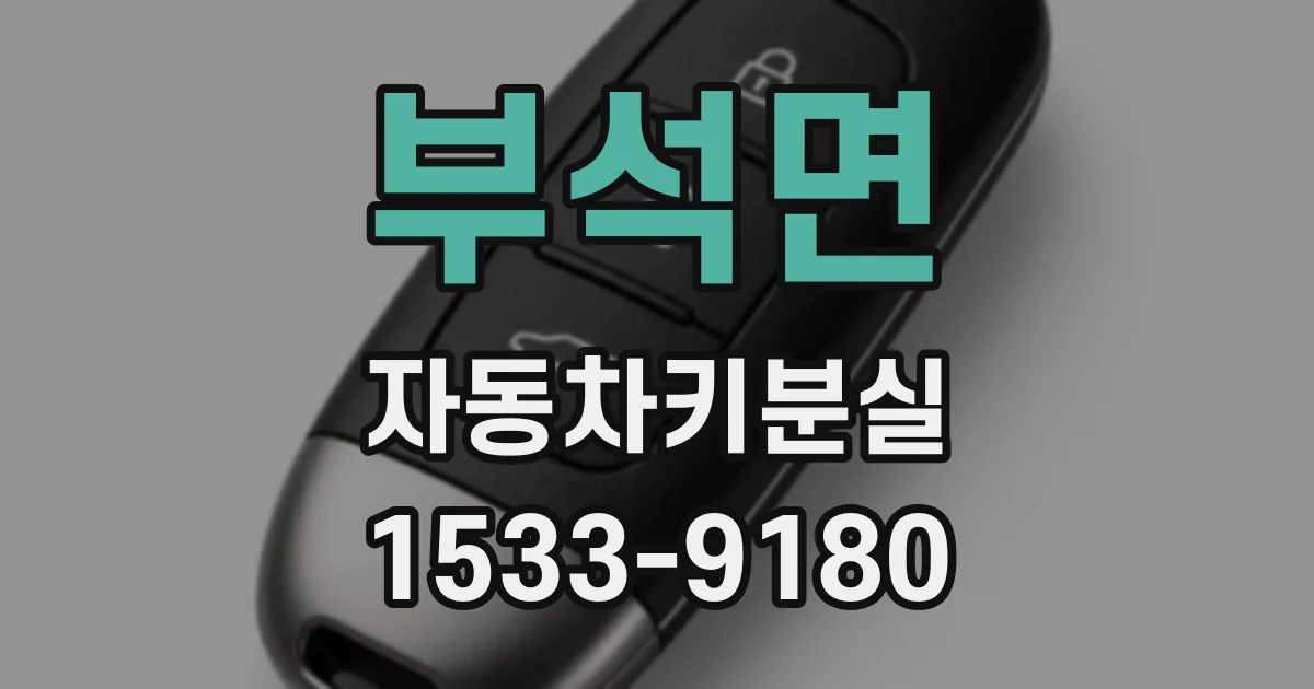 부석면 자동차키분실
