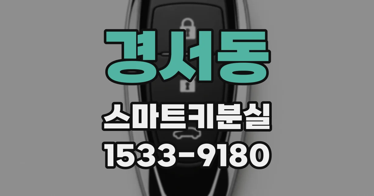 경서동 스마트키분실