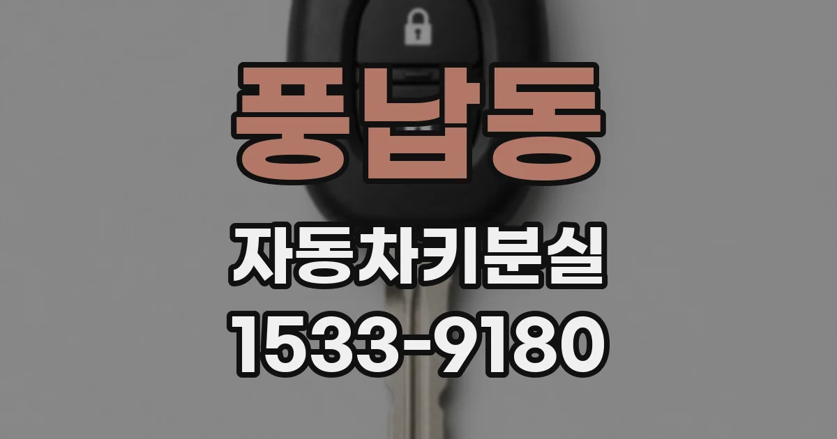 풍납동 자동차키분실