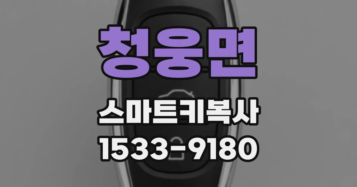청웅면 스마트키복사
