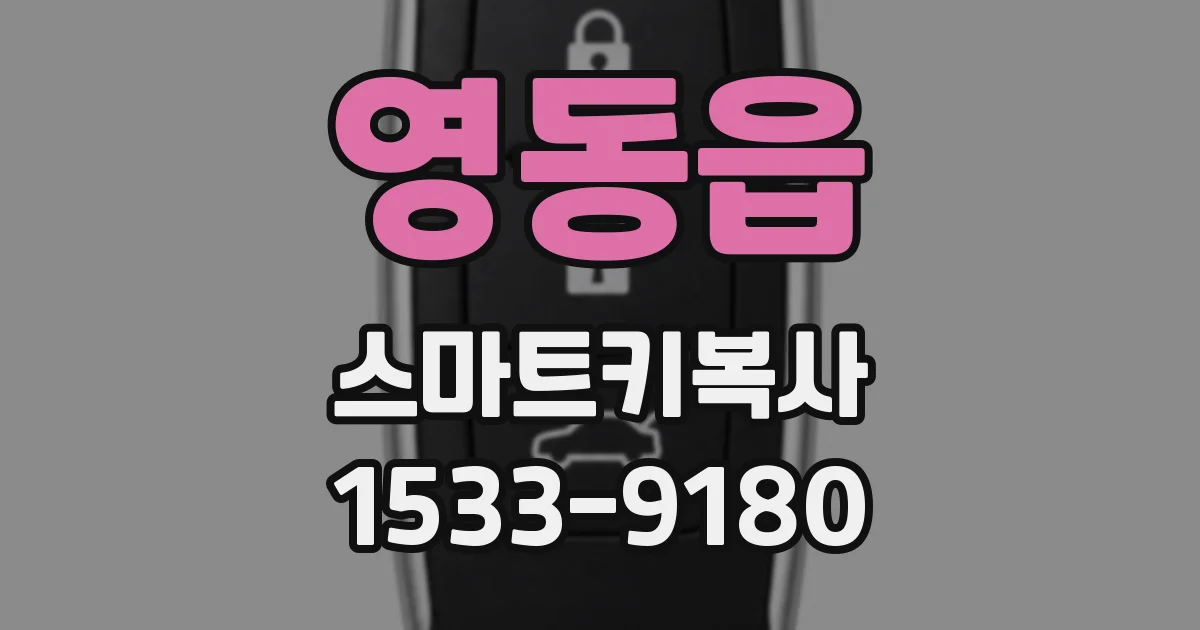 영동읍 스마트키복사