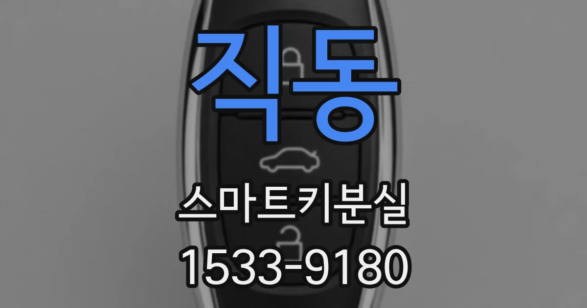 직동 스마트키분실
