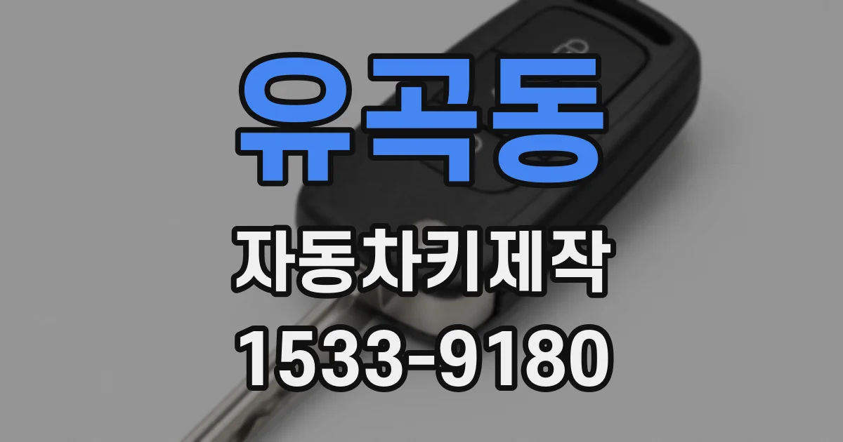 유곡동 자동차키제작