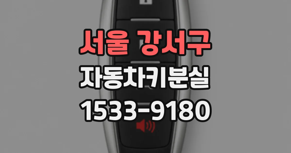 서울 강서구 자동차키분실