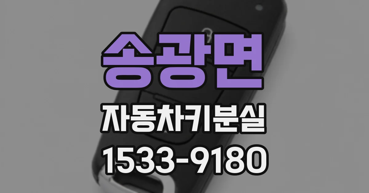 송광면 자동차키분실