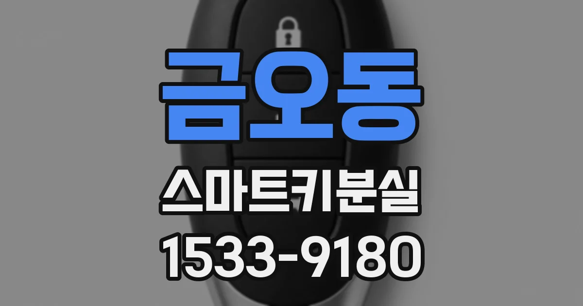금오동 스마트키분실
