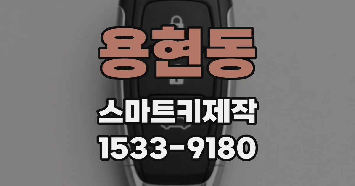용현동 스마트키제작