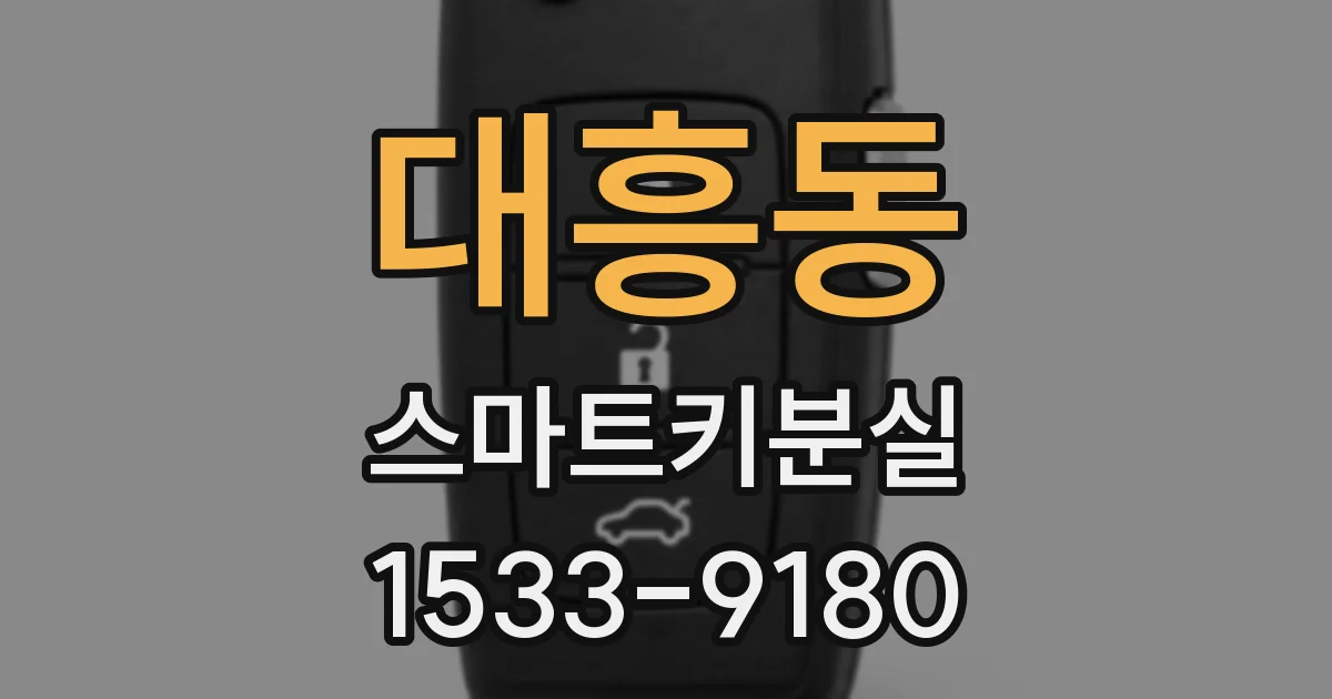 대흥동 스마트키분실