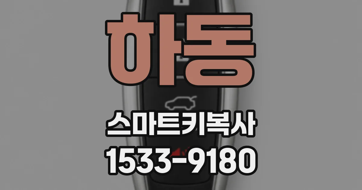 하동 스마트키복사