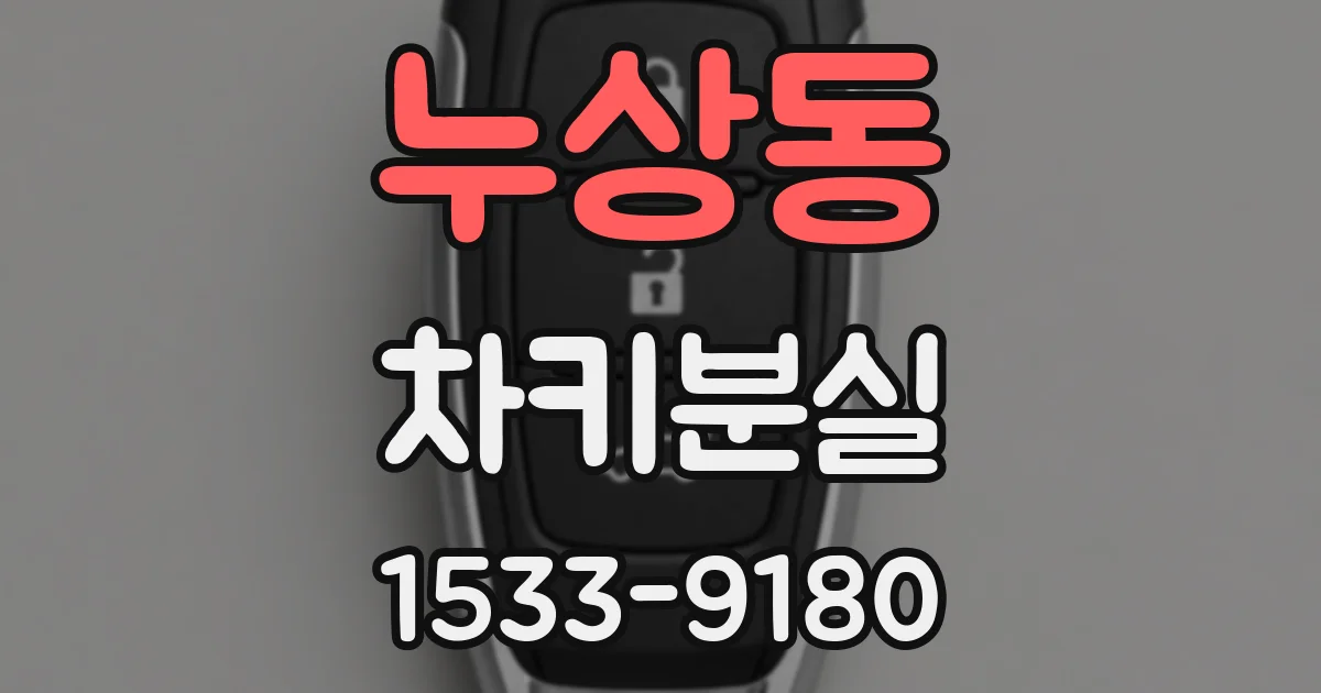 누상동 차키분실