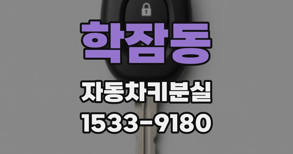 학잠동 자동차키분실