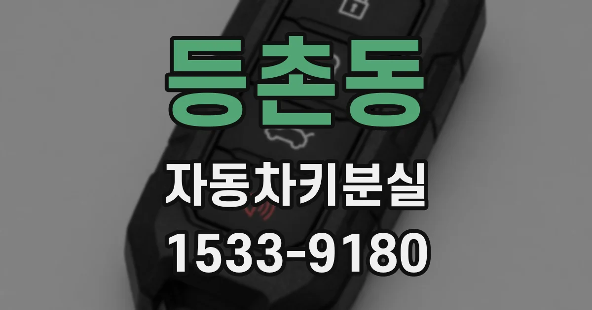 등촌동 자동차키분실