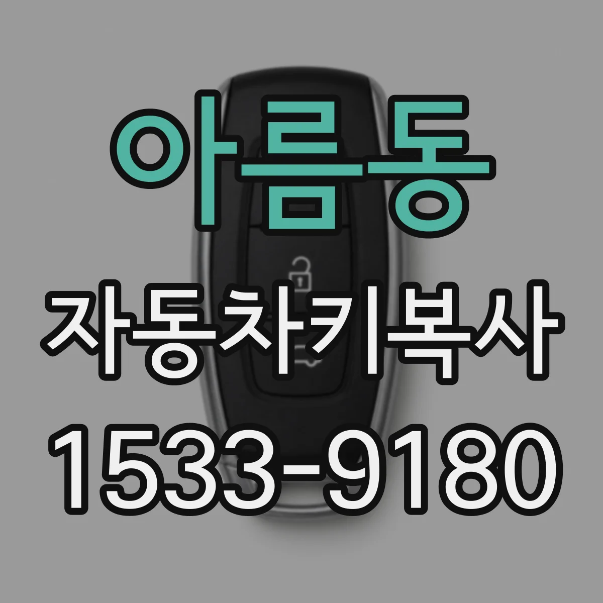 아름동 자동차키복사