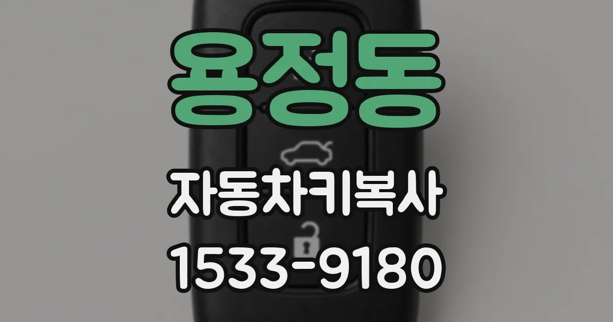 용정동 자동차키복사