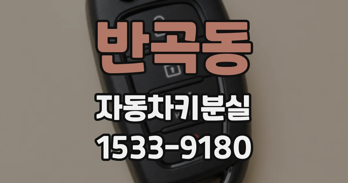 반곡동 자동차키분실
