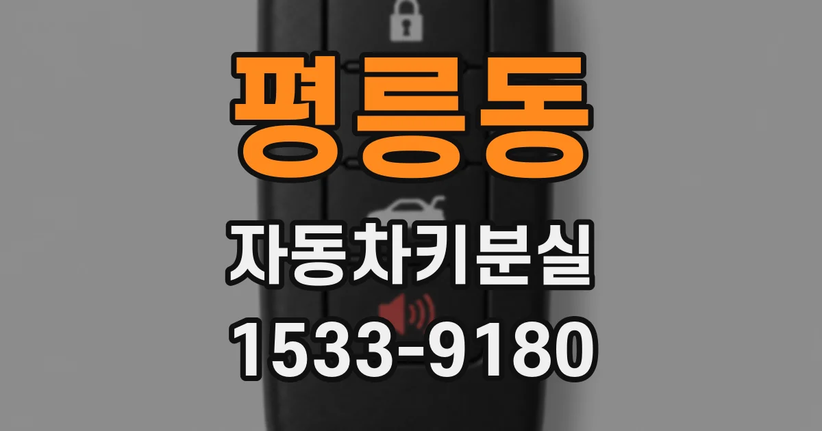 평릉동 자동차키분실