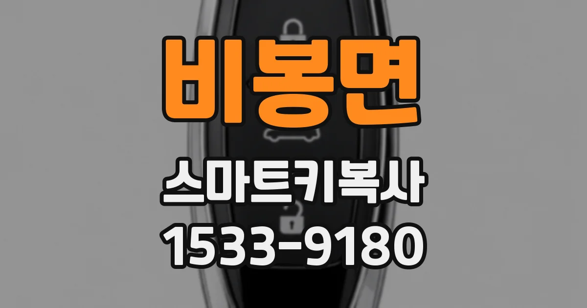 비봉면 스마트키복사