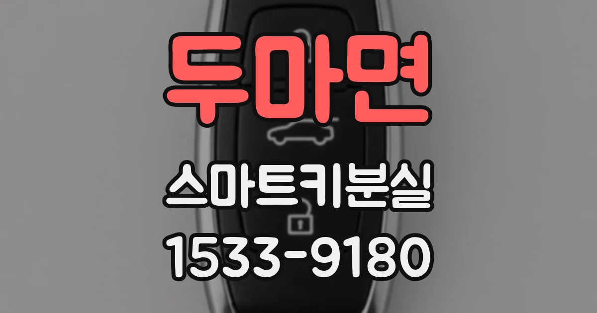 두마면 스마트키분실