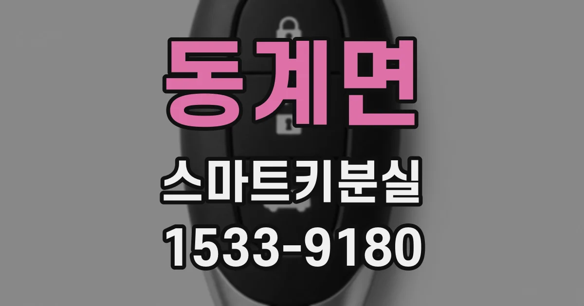 동계면 스마트키분실
