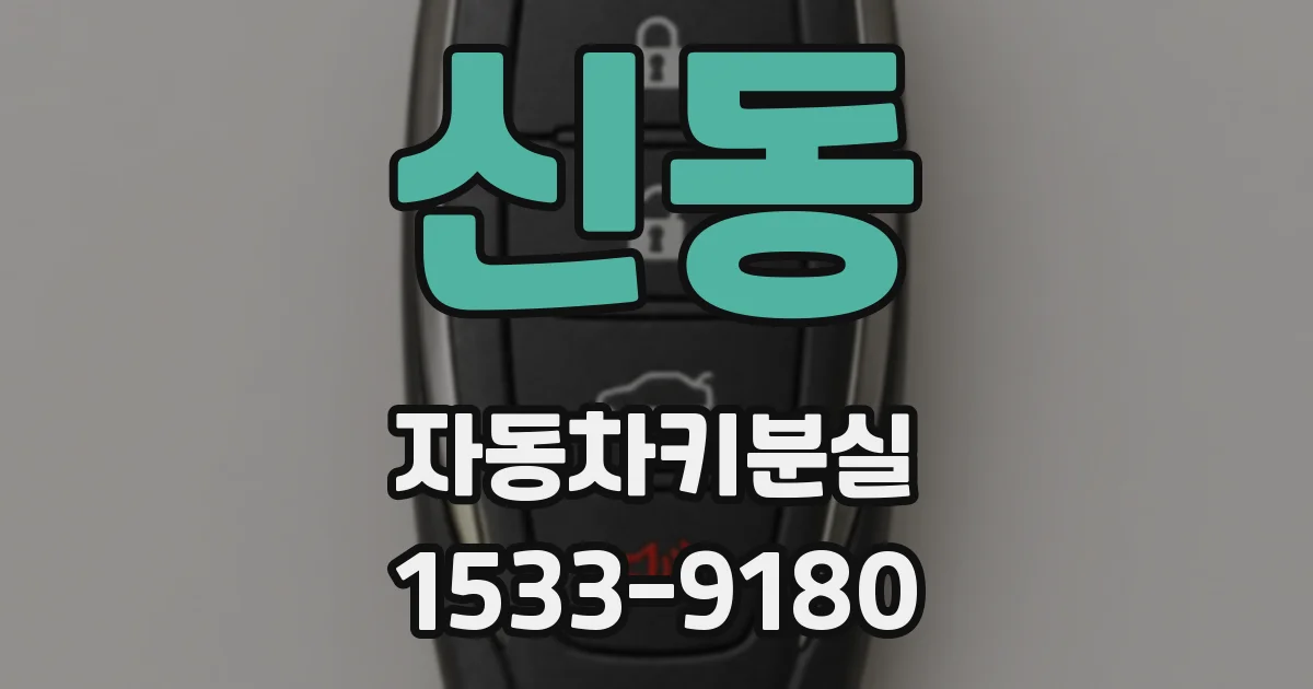 신동 자동차키분실