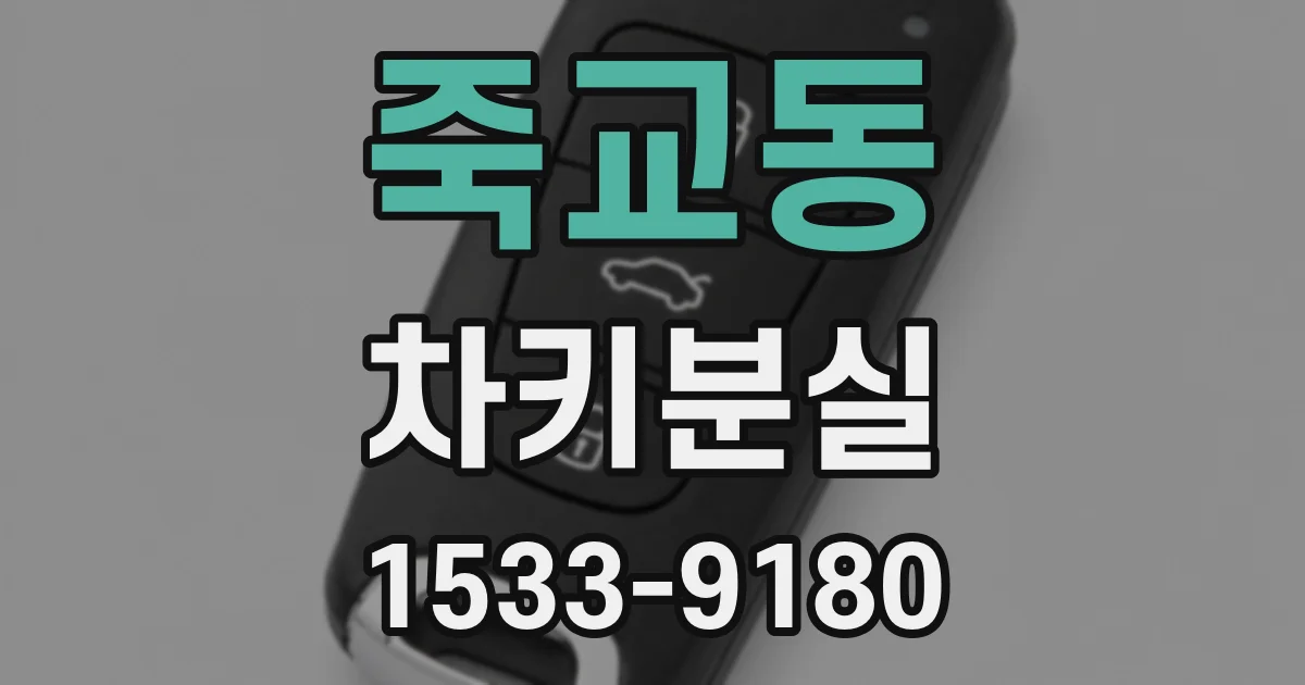 죽교동 차키분실