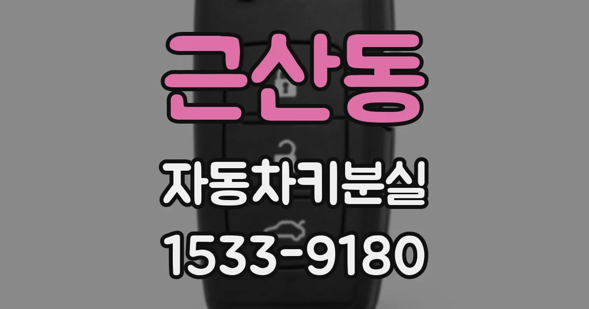 근산동 자동차키분실